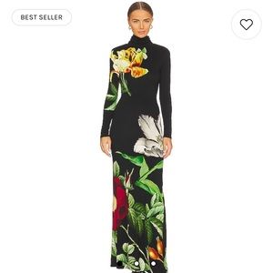 Alice and Olivia delora floral maxi dress